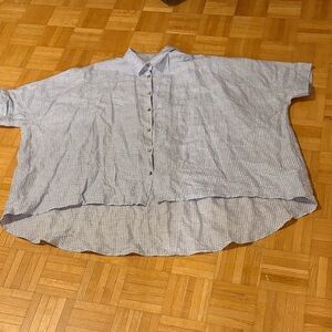 Magic linen Blue Checkered Shirt